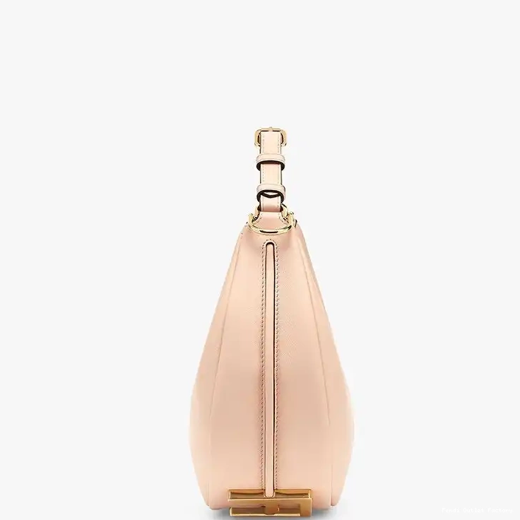 Affordable HOT Fendi Fendigraphy Small Pink In Calf Hobo Leather Bag 0523